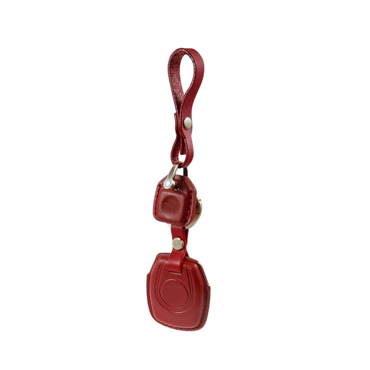 HP-A009 Motorcycle Cowhide Leather Induction Key Protective Cover for Harley Sportster S(Red) - free shipping - PMC TechLife - Order now!