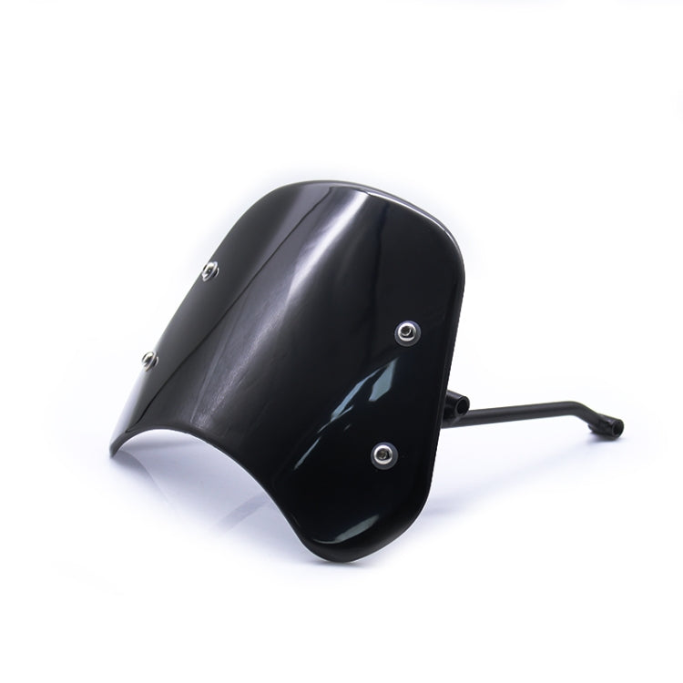 DF016-C Motorcycle Front Windshield for Benelli Leoncino Trail 500(Black) - Others by PMC Jewellery | Online Shopping South Africa | PMC Jewellery | Buy Now Pay Later Mobicred