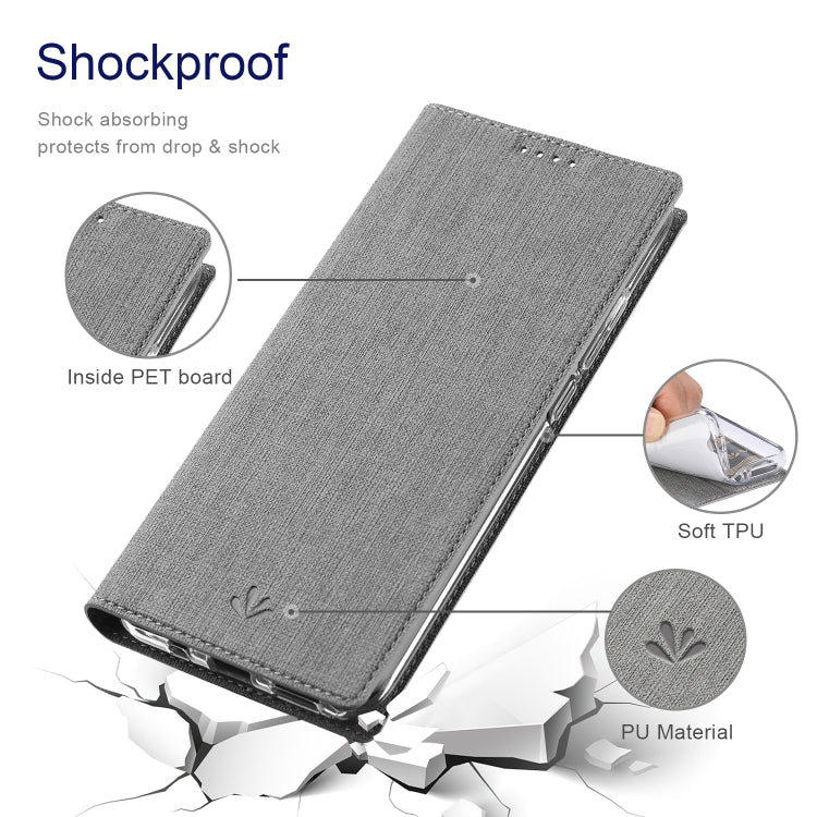 For Sharp Aquos R7 ViLi DMX Series Shockproof TPU + PU Leather Magnetic Attraction Horizontal Flip Case(Grey) - More Brand by ViLi | Online Shopping South Africa | PMC Jewellery | Buy Now Pay Later Mobicred