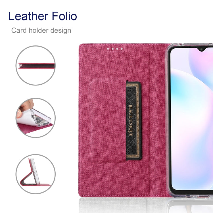 For Sharp Aquos R7 ViLi DMX Series Shockproof TPU + PU Leather Magnetic Attraction Horizontal Flip Case(Rose Red) - More Brand by ViLi | Online Shopping South Africa | PMC Jewellery | Buy Now Pay Later Mobicred