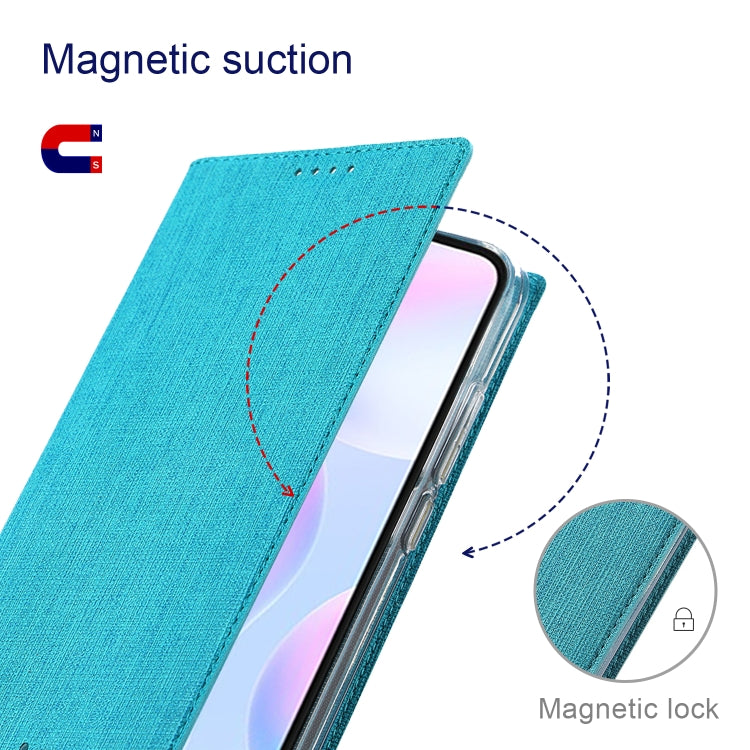 For Sharp Aquos R7 ViLi DMX Series Shockproof TPU + PU Leather Magnetic Attraction Horizontal Flip Case(Blue) - free shipping - PMC Jewellery - Order now!