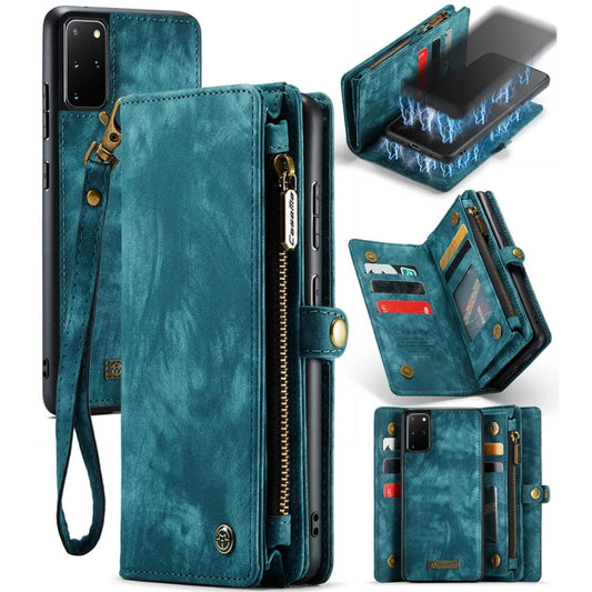 For Galaxy S20 Ultra CaseMe Detachable Multifunctional Horizontal Flip Leather Case, with Card Slot & Holder & Zipper Wallet & Photo Frame(Green) - Galaxy Phone Cases by CaseMe | Online Shopping South Africa | PMC Jewellery | Buy Now Pay Later Mobicred