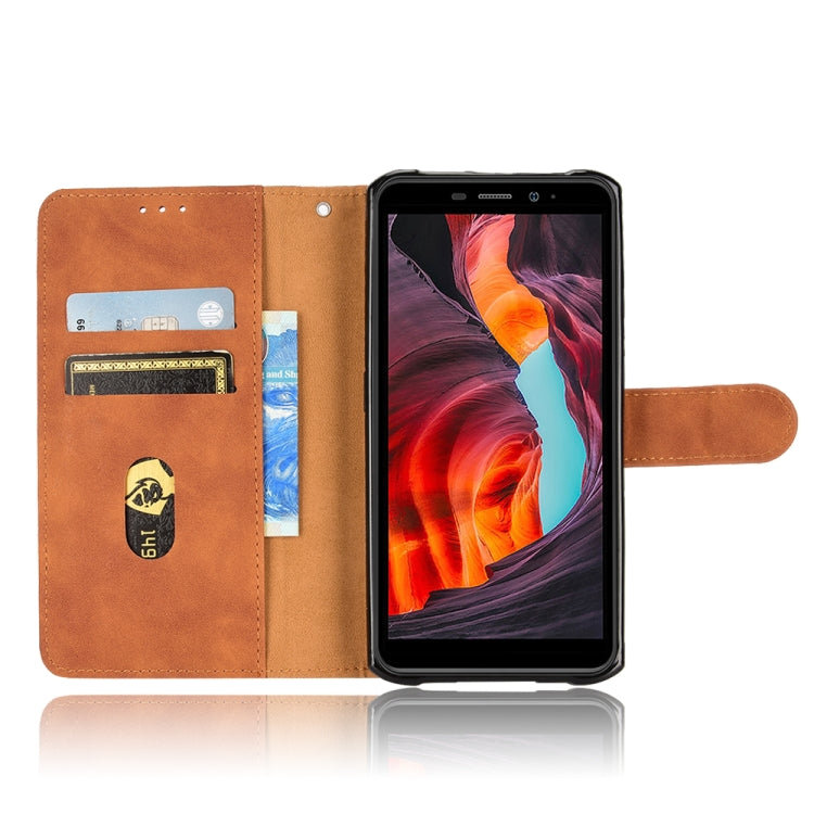 For Ulefone Armor X10 Skin Feel Magnetic Flip Leather Phone Case(Brown) - Ulefone Cases by PMC Jewellery | Online Shopping South Africa | PMC Jewellery | Buy Now Pay Later Mobicred