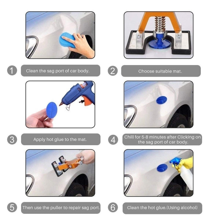 N4 107 in 1 Car Paintless Dent Removal Fender Damage Repair Puller Lifter, Plug Type:EU Plug - free shipping - PMC TechLife - Order now!