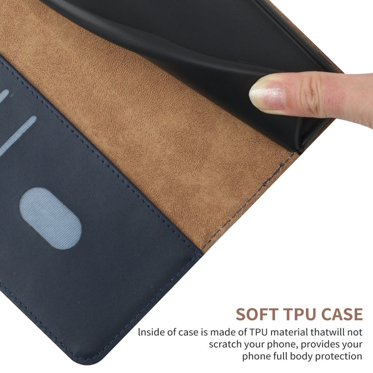 For Honor Magic4 Pro Genuine Leather Fingerprint-proof Horizontal Flip Phone Case(Blue) - Honor Cases by PMC TechLife | Online Shopping South Africa | PMC TechLife | Buy Now Pay Later Mobicred
