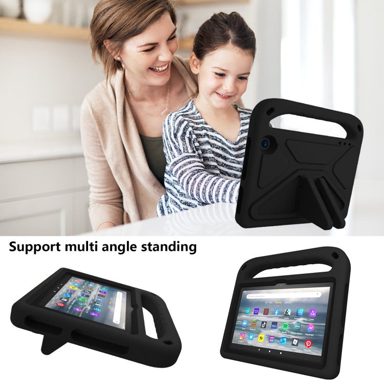For Amazon Fire 7 2022 Handle EVA Shockproof Tablet Case with Triangle Holder(Black) - Amazon by PMC TechLife | Online Shopping South Africa | PMC TechLife | Buy Now Pay Later Mobicred