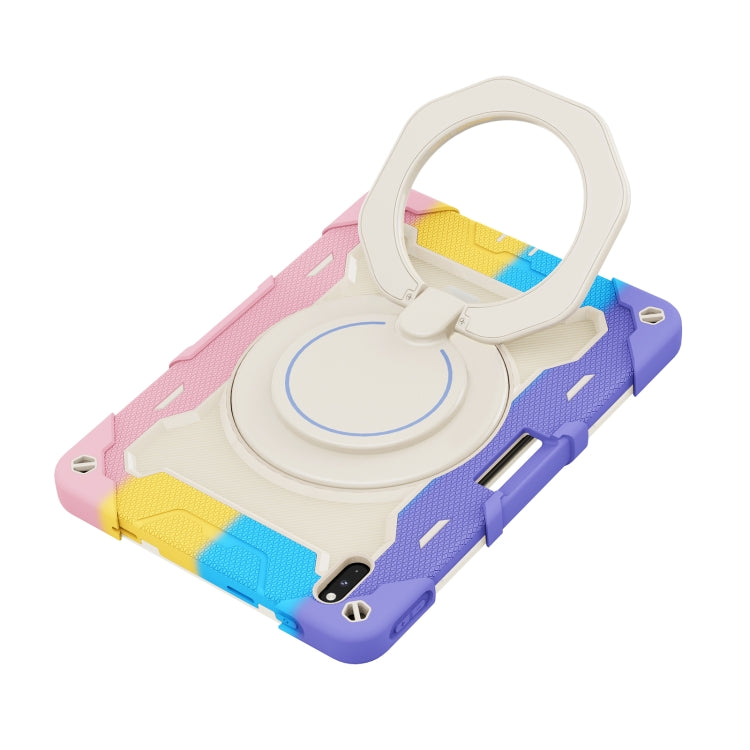For Huawei Matepad Pro 10.8 Armor Contrast Color Silicone + PC Tablet Case(Colorful Pink) - Huawei by PMC TechLife | Online Shopping South Africa | PMC TechLife | Buy Now Pay Later Mobicred