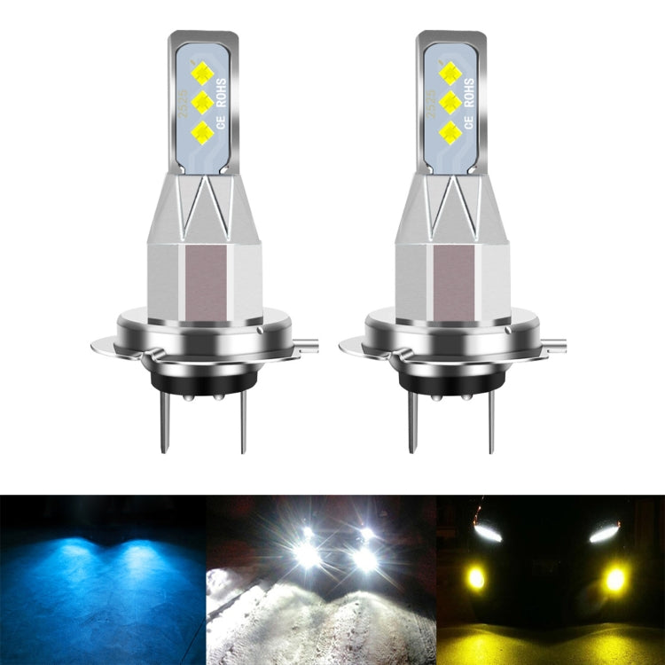 1 Pair H7 DC 12V-24V 12W 1800LM Car LED Fog Light(Yellow Light) - Fog / Driving Lights by PMC TechLife | Online Shopping South Africa | PMC TechLife | Buy Now Pay Later Mobicred