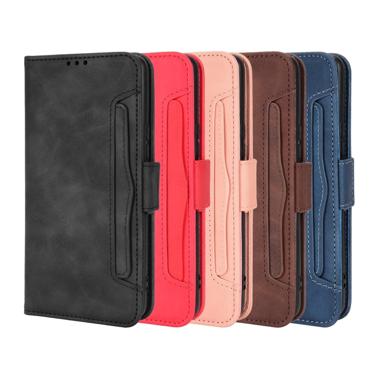 For Blackview A50 Skin Feel Calf Pattern Leather Phone Case(Red) - More Brand by PMC TechLife | Online Shopping South Africa | PMC TechLife | Buy Now Pay Later Mobicred