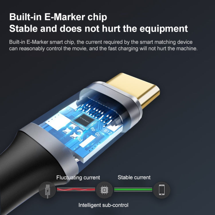 2m 10Gbps USB-C / Type-C Male Straight to Male Elbow Charging Data Transmission Cable - free shipping - PMC TechLife - Order now!