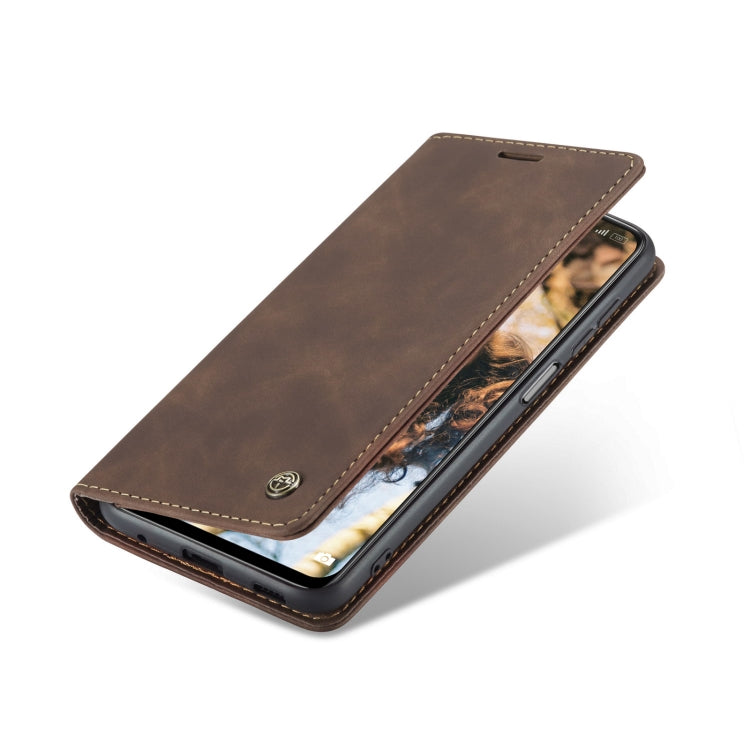 For Xiaomi Redmi Note 11 4G/Note 11S Global CaseMe 013 Multifunctional Horizontal Flip Leather Phone Case(Coffee) - free shipping - PMC TechLife - Order now!