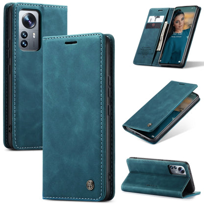 For Xiaomi 12 Pro CaseMe 013 Multifunctional Horizontal Flip Leather Phone Case(Blue) - Xiaomi Cases by CaseMe | Online Shopping South Africa | PMC Jewellery | Buy Now Pay Later Mobicred