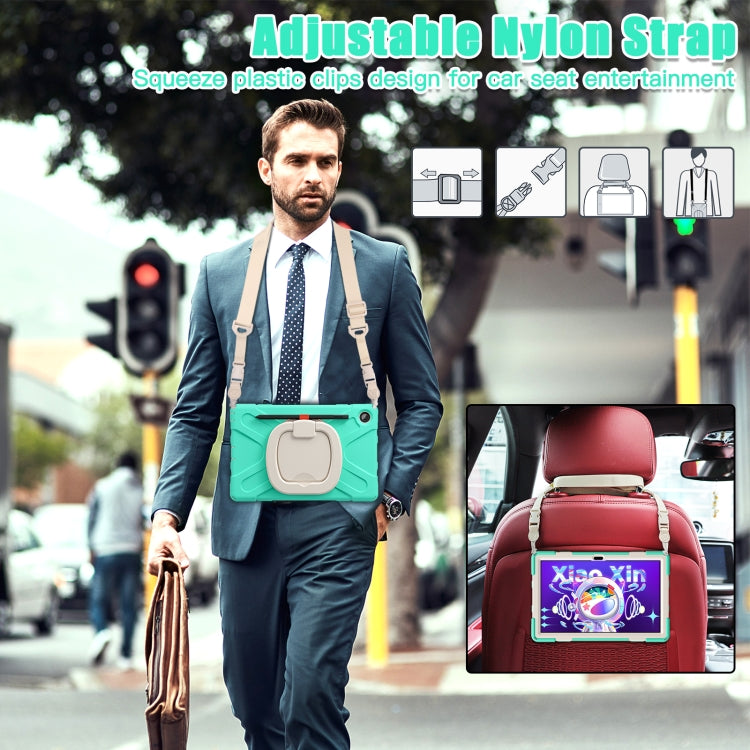 For Lenovo Tab M10 Plus 10.6 3rd Gen 2022 Silicone + PC Protective Tablet Case(Mint Green) - Lenovo by PMC TechLife | Online Shopping South Africa | PMC TechLife | Buy Now Pay Later Mobicred