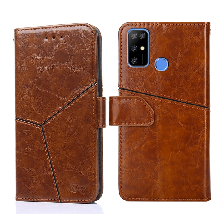 For Doogee X96 Pro Geometric Stitching Horizontal Flip Leather Phone Case(Light Brown) - Doogee Cases by PMC Jewellery | Online Shopping South Africa | PMC Jewellery | Buy Now Pay Later Mobicred