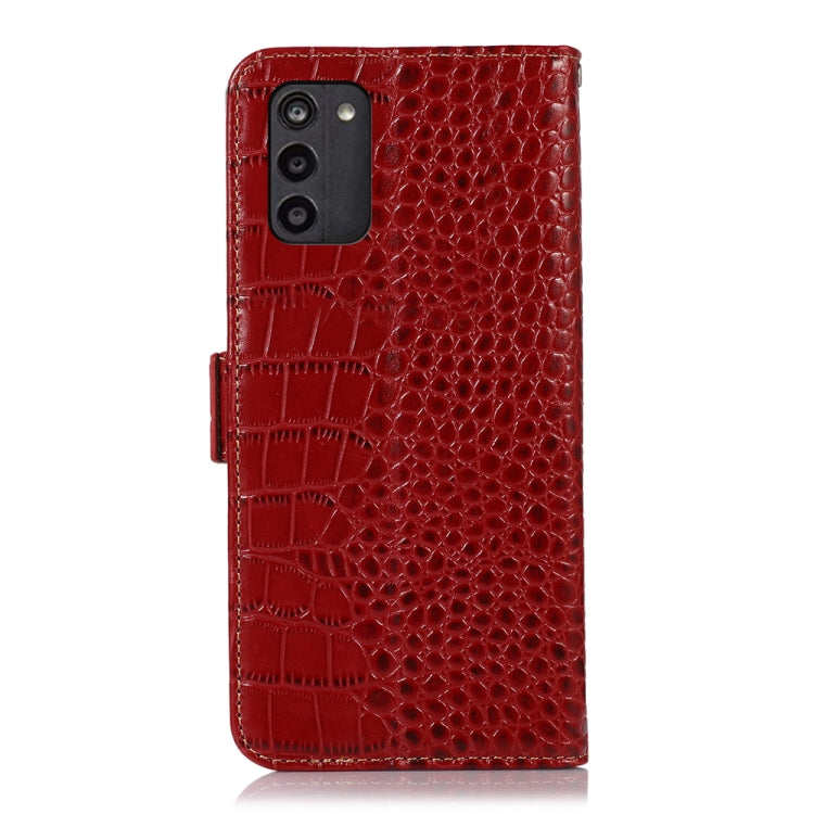 For Nokia G100 Crocodile Top Layer Cowhide Leather Phone Case(Red) - Nokia Cases by PMC TechLife | Online Shopping South Africa | PMC TechLife | Buy Now Pay Later Mobicred