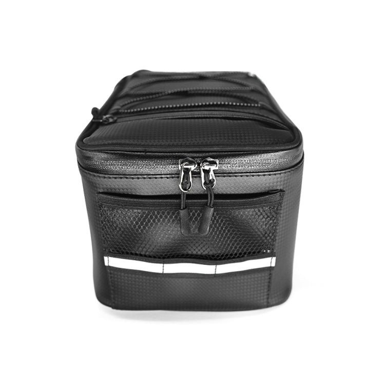 Motorcycle Waterproof PU Leather Rack Rear Carrier Bag, Capacity: 9L with Rain Cover - Bags & Luggages by PMC TechLife | Online Shopping South Africa | PMC TechLife | Buy Now Pay Later Mobicred