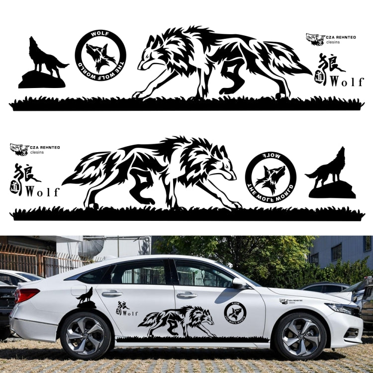2 PCS/Set D-180 Wolf Totem Pattern Car Modified Decorative Sticker(Red) - Decorative Sticker by PMC Jewellery | Online Shopping South Africa | PMC Jewellery | Buy Now Pay Later Mobicred