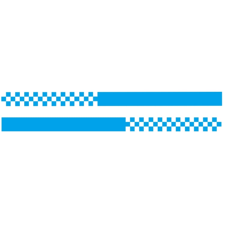 2 PCS/Set D-282 Waistline Pattern Car Modified Decorative Sticker(Blue) - Decorative Sticker by PMC Jewellery | Online Shopping South Africa | PMC Jewellery | Buy Now Pay Later Mobicred