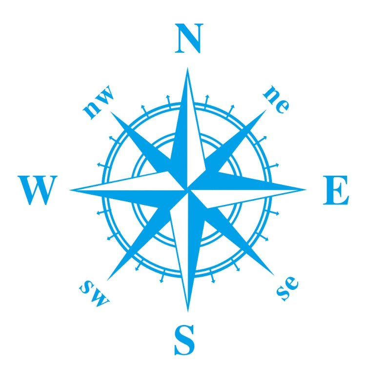 D-366 Compass Pattern Car Modified Decorative Sticker(Blue) - Decorative Sticker by PMC TechLife | Online Shopping South Africa | PMC TechLife | Buy Now Pay Later Mobicred