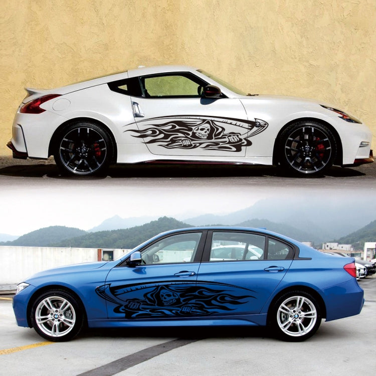 2 PCS/Set D-435 Grim Reaper Pattern Car Modified Decorative Sticker(Black) - Decorative Sticker by PMC TechLife | Online Shopping South Africa | PMC TechLife | Buy Now Pay Later Mobicred