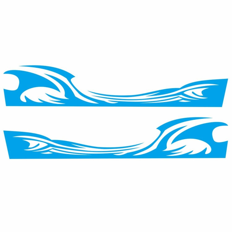 2 PCS/Set D-467 Waves Pattern Car Modified Decorative Sticker(Blue) - Decorative Sticker by PMC TechLife | Online Shopping South Africa | PMC TechLife | Buy Now Pay Later Mobicred