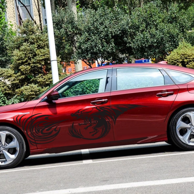 2 PCS/Set D-498 Pterosaur Spitfire Pattern Car Modified Decorative Sticker(Black) - Decorative Sticker by PMC TechLife | Online Shopping South Africa | PMC TechLife | Buy Now Pay Later Mobicred