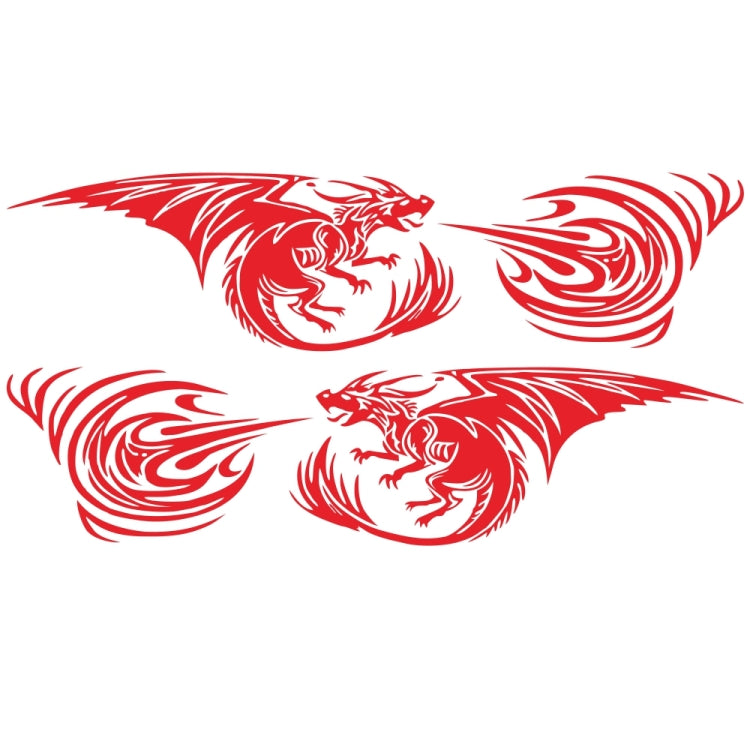 2 PCS/Set D-498 Pterosaur Spitfire Pattern Car Modified Decorative Sticker(Red) - Decorative Sticker by PMC TechLife | Online Shopping South Africa | PMC TechLife | Buy Now Pay Later Mobicred