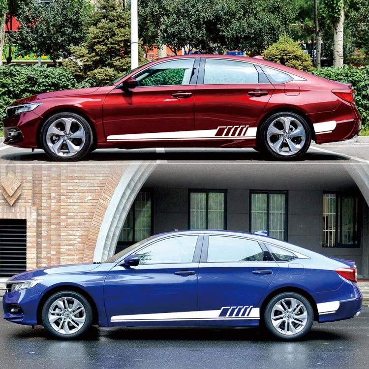 2 PCS/Set D-608 Stripe Pattern Car Modified Decorative Sticker(White) - Decorative Sticker by PMC Jewellery | Online Shopping South Africa | PMC Jewellery | Buy Now Pay Later Mobicred