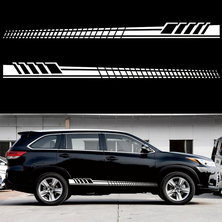 2 PCS/Set D-707 Striped Totem Pattern Car Modified Decorative Sticker(White) - Decorative Sticker by PMC TechLife | Online Shopping South Africa | PMC TechLife | Buy Now Pay Later Mobicred