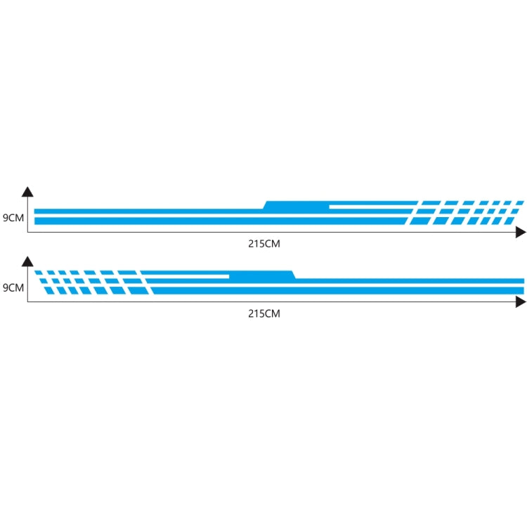 D-730 Stripe Pattern Car Modified Decorative Sticker(Blue) - Decorative Sticker by PMC Jewellery | Online Shopping South Africa | PMC Jewellery | Buy Now Pay Later Mobicred