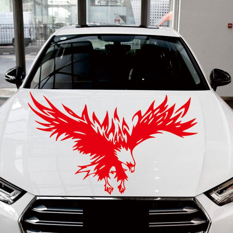 D-733 Eagle Pattern Car Modified Hood Decorative Sticker(Red) - Decorative Sticker by PMC Jewellery | Online Shopping South Africa | PMC Jewellery | Buy Now Pay Later Mobicred