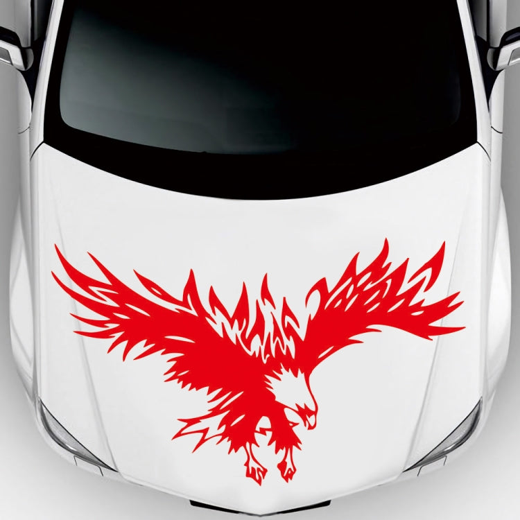 D-733 Eagle Pattern Car Modified Hood Decorative Sticker(Red) - Decorative Sticker by PMC Jewellery | Online Shopping South Africa | PMC Jewellery | Buy Now Pay Later Mobicred