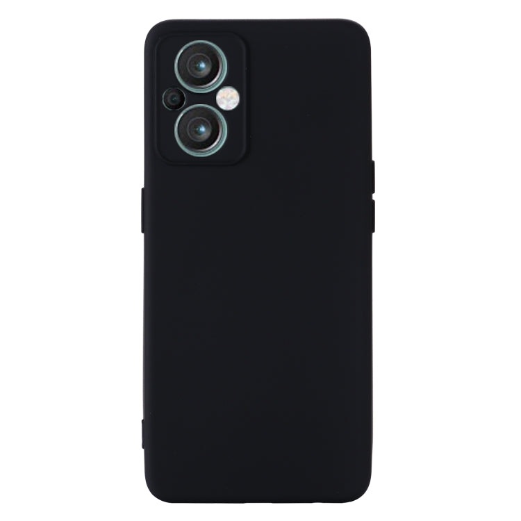 For OPPO A96 5G/Reno7 Z 5G Global/ Reno7 Lite 5G/F21 Pro 5G Global/Reno8 Lite 5G Global Pure Color Liquid Silicone Shockproof Full Coverage Phone Case(Black) - OPPO Cases by PMC Jewellery | Online Shopping South Africa | PMC Jewellery | Buy Now Pay Later Mobicred