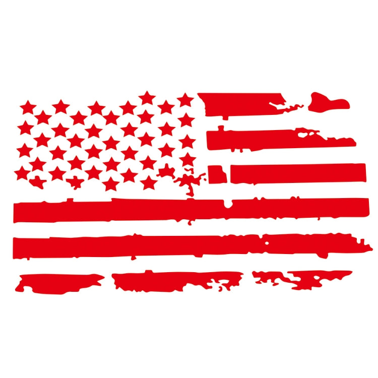 D-778 American Flag Pattern Car Modified Decorative Sticker(Red) - Decorative Sticker by PMC Jewellery | Online Shopping South Africa | PMC Jewellery | Buy Now Pay Later Mobicred