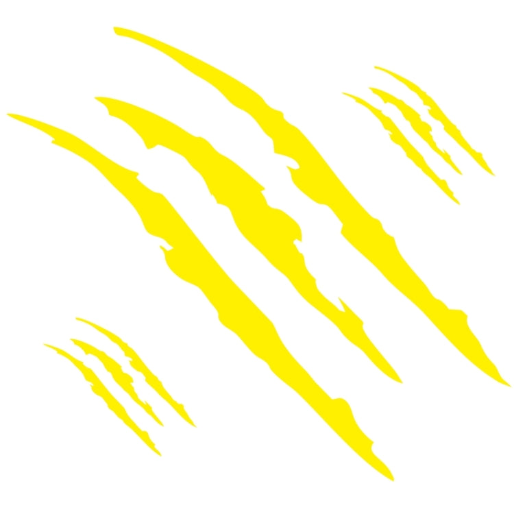 D-865 Claw Scratches Pattern Car Modified Decorative Sticker(Yellow) - Decorative Sticker by PMC TechLife | Online Shopping South Africa | PMC TechLife | Buy Now Pay Later Mobicred