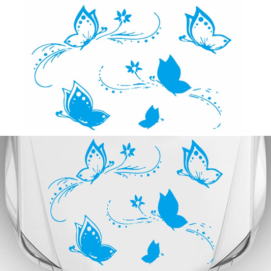 D-907 Butterflies Pattern Car Modified Decorative Sticker(Blue) - Decorative Sticker by PMC Jewellery | Online Shopping South Africa | PMC Jewellery | Buy Now Pay Later Mobicred