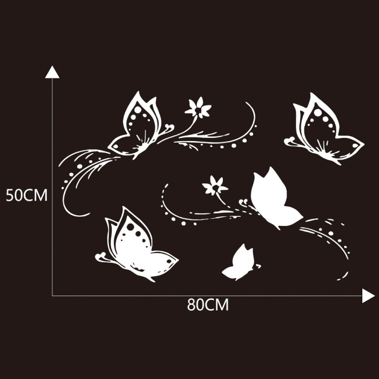 D-907 Butterflies Pattern Car Modified Decorative Sticker(White) - Decorative Sticker by PMC TechLife | Online Shopping South Africa | PMC TechLife | Buy Now Pay Later Mobicred