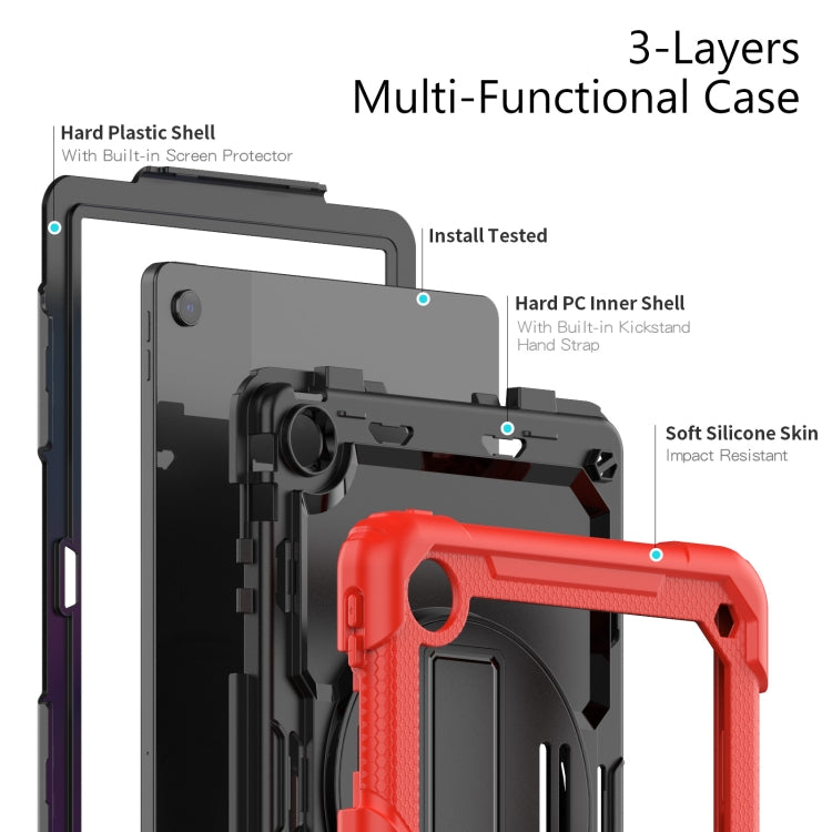 For Lenovo Tab M10 Plus 10.6 3rd Gen 2022 Silicone + PC Tablet Case(Red) - Lenovo by PMC TechLife | Online Shopping South Africa | PMC TechLife | Buy Now Pay Later Mobicred