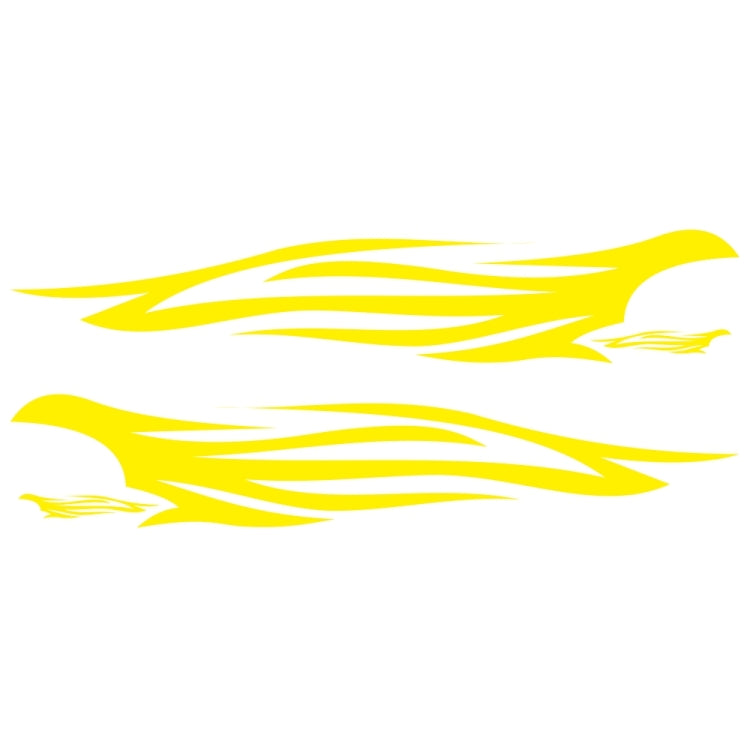 2 PCS/Set D-926 Fire Totem Pattern Car Modified Decorative Sticker(Yellow) - Decorative Sticker by PMC TechLife | Online Shopping South Africa | PMC TechLife | Buy Now Pay Later Mobicred