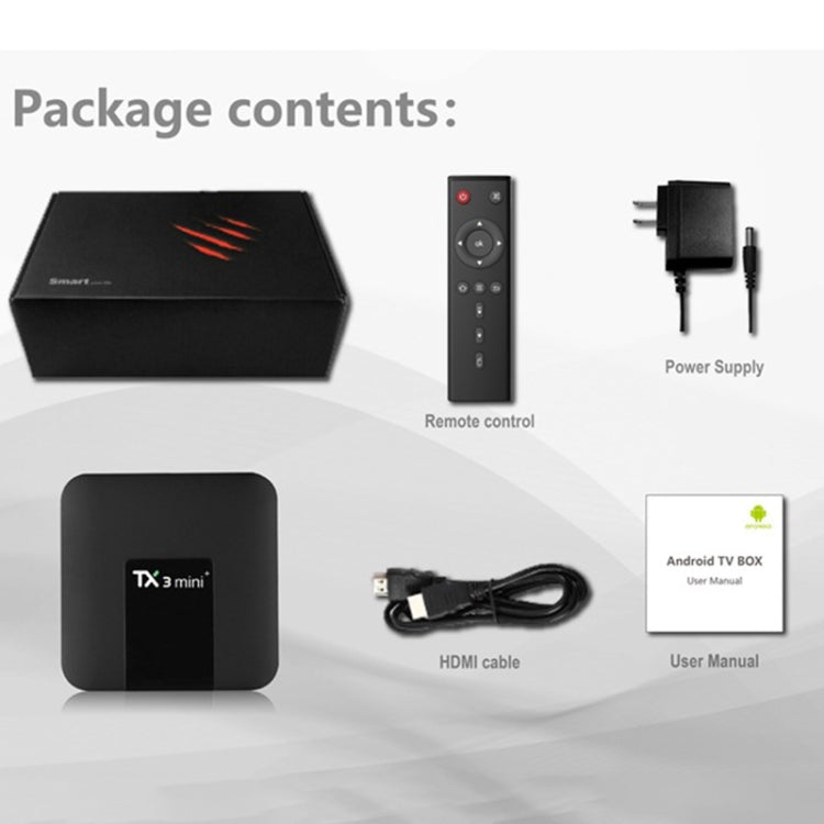 TX3 mini+  Android 11.0 Smart TV Box, Amlogic S905W2 Quad Core, Memory:2GB+16GB, 2.4GHz / 5GHz WiFi(UK Plug) - Amlogic S905 by PMC Jewellery | Online Shopping South Africa | PMC Jewellery | Buy Now Pay Later Mobicred