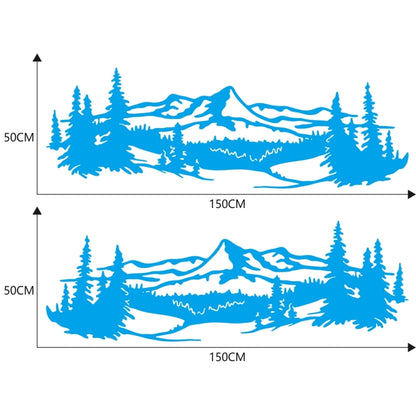 2 PCS/Set D-957 Mountains Pattern Car Modified Decorative Sticker(Blue) - Decorative Sticker by PMC Jewellery | Online Shopping South Africa | PMC Jewellery | Buy Now Pay Later Mobicred