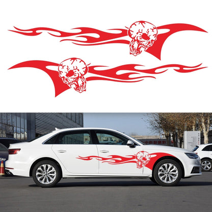 2 PCS/Set D-964 Skull Flame Pattern Car Modified Decorative Sticker(Red) - Decorative Sticker by PMC Jewellery | Online Shopping South Africa | PMC Jewellery | Buy Now Pay Later Mobicred