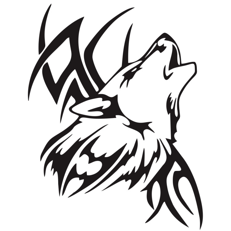 D-967 Wolf Tribe Pattern Car Modified Decorative Sticker(Black) - Decorative Sticker by PMC TechLife | Online Shopping South Africa | PMC TechLife | Buy Now Pay Later Mobicred