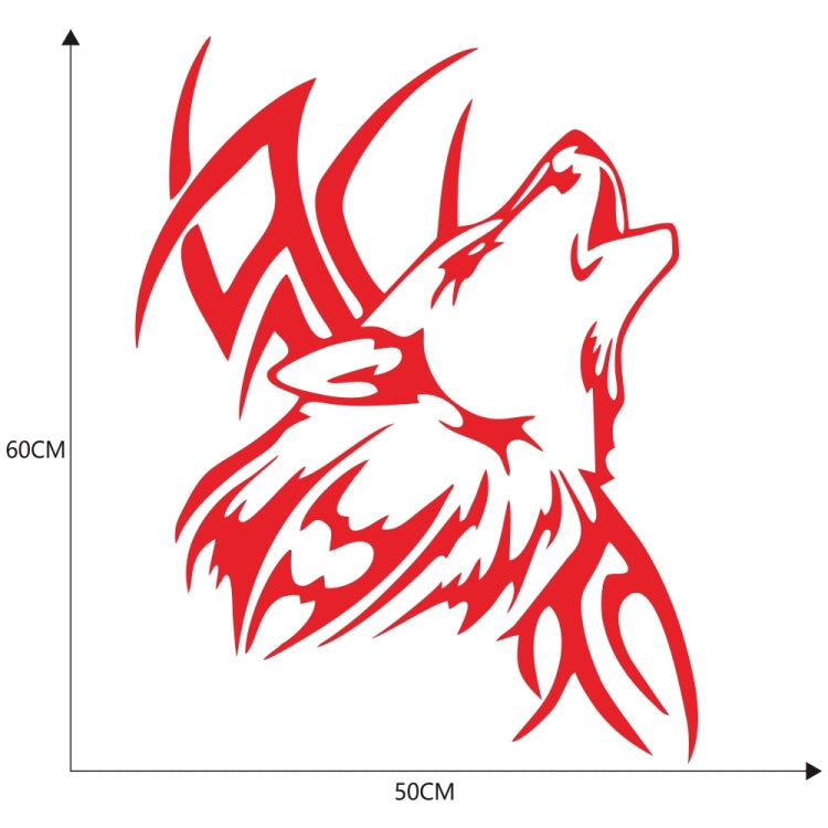 D-967 Wolf Tribe Pattern Car Modified Decorative Sticker(Red) - Decorative Sticker by PMC TechLife | Online Shopping South Africa | PMC TechLife | Buy Now Pay Later Mobicred