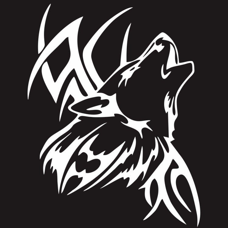 D-967 Wolf Tribe Pattern Car Modified Decorative Sticker(White) - Decorative Sticker by PMC TechLife | Online Shopping South Africa | PMC TechLife | Buy Now Pay Later Mobicred