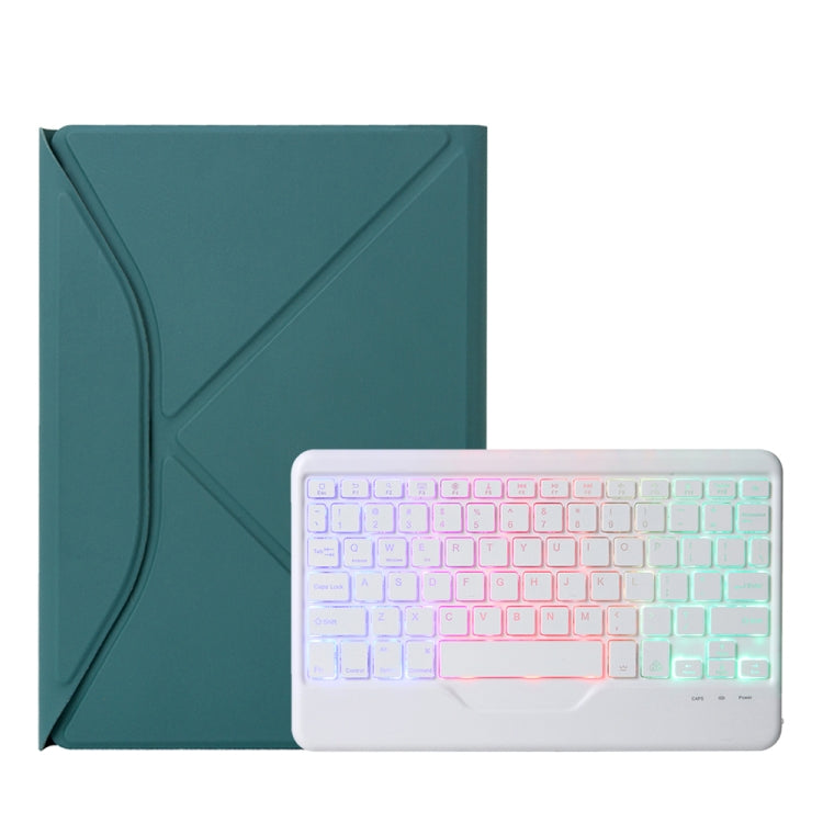 Z11BS Pen Slot Backlight Bluetooth Keyboard Leather Tablet Case For iPad Pro 11 2021/2020/2018(Green) - For iPad Pro by PMC TechLife | Online Shopping South Africa | PMC TechLife