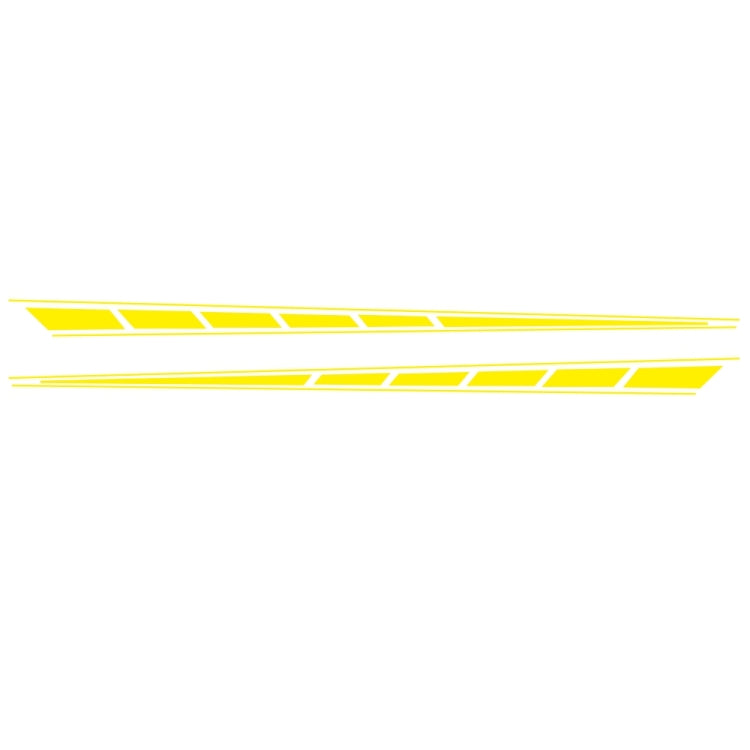 2 PCS/Set D-970 Checkered Flag Pattern Car Modified Decorative Sticker(Yellow) - Decorative Sticker by PMC Jewellery | Online Shopping South Africa | PMC Jewellery | Buy Now Pay Later Mobicred