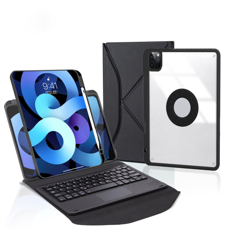 Z11B-A Pen Slot Touchpad Bluetooth Keyboard Leather Tablet Case For iPad Pro 11 2021/2020/2018(Black) - For iPad Pro by PMC TechLife | Online Shopping South Africa | PMC TechLife