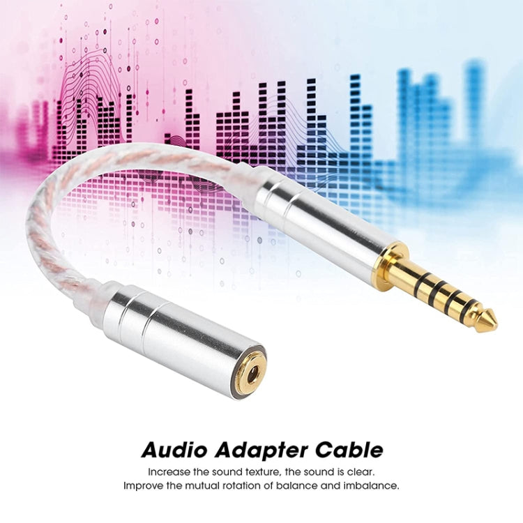 ZS0156 Balanced Inter-conversion Audio Cable(3.5 Stereo Male to 4.4 Balance Female) - Headset Accessories by PMC Jewellery | Online Shopping South Africa | PMC Jewellery | Buy Now Pay Later Mobicred