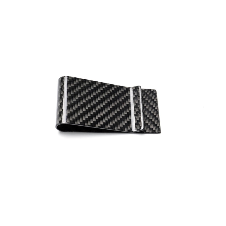 Car Carbon Fiber Card Holder Wallet Credit Card Clip(Polished) - Sunglasses & Glasses Clips by PMC TechLife | Online Shopping South Africa | PMC TechLife | Buy Now Pay Later Mobicred
